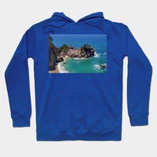 Ocean Overlook with waterfall Hoodie